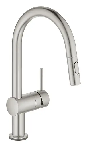 Сенсорный смеситель для кухни с выдвижным изливом Grohe Minta Touch 31358DC2 Нержавеющая сталь - фото 1