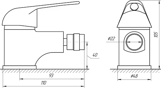 Змішувач для біде Globus Lux Sena GLS-106 Хром - фото 5
