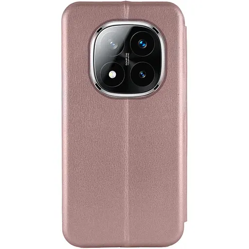 Кожаный чехол-книжка Epik Classy для Xiaomi Redmi Note 14 Pro 5G / 14 Pro+ 5G Rose Gold - фото 3
