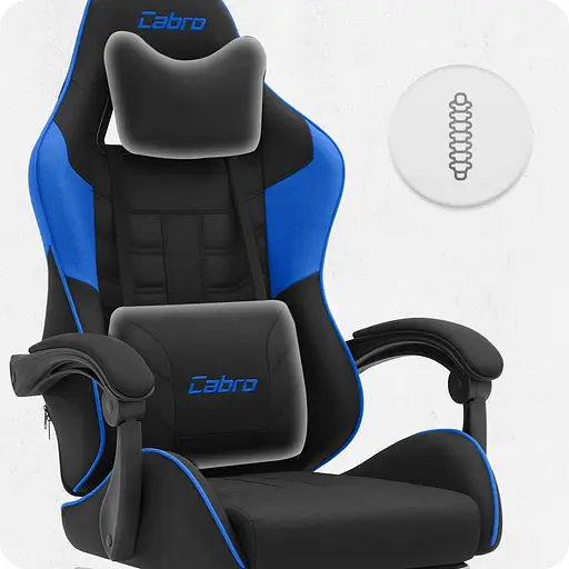 Крісло Cabro C501 Black-Blue тканина - фото 6