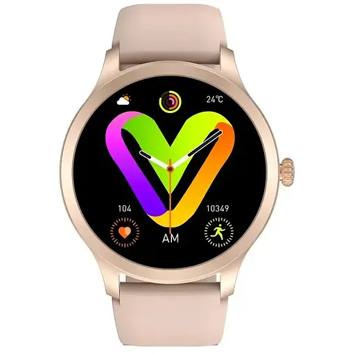 Розумний годинник Linwear LW92 з моніторингом здоров'я (Золотий) - фото 4