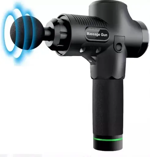 Ударный перкуссионный массажер триггерных точек Massage Gun 2500 mAh (6 насадок, 30 скоростей)