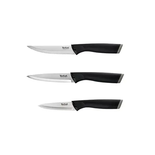 Tefal Набір ножів Essential, 3шт, нержавіюча сталь, пластик, чорний., нержавіюча сталь, пластик - фото 7