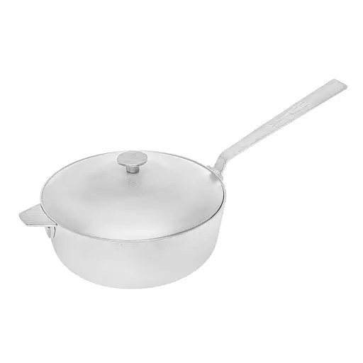 Алюминиевый сотейник с литыми ручками и крышкой 4 л, Полімет 86944 - фото 1