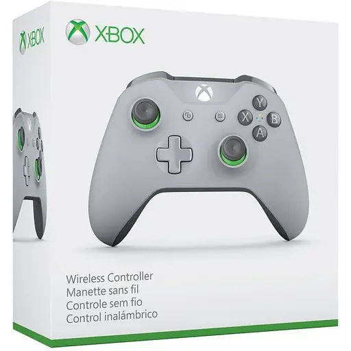 Microsoft Xbox One S Wireless Controller with Bluetooth (Grey/Green) - фото 5