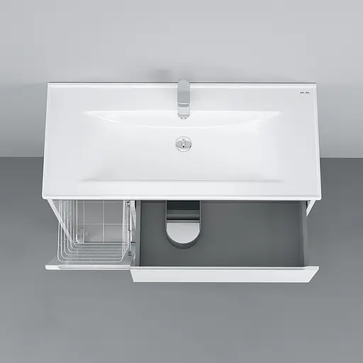Тумба напольная AM.PM X-Joy 100 см левосторонняя с умывальником (M85-FSL10026-WC10026WG38) - фото 3