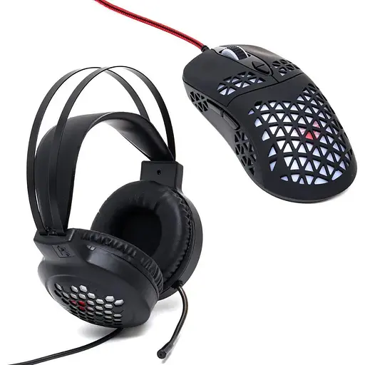 Комплект миші та навушники Jedel CP-06 чорний - фото 1