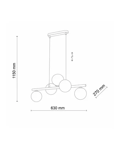 Підвісний світильник TK Lighting 4549 Estera G9 5x6W IP20 - фото 2