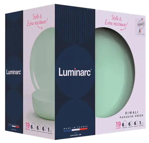 Сервіз Luminarc Diwali Paradise Green, 19 предметів - фото 3