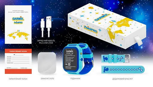 Дитячий смарт-годинник Garmix PointPRO-200 4G/GPS/WiFi Blue - фото 4