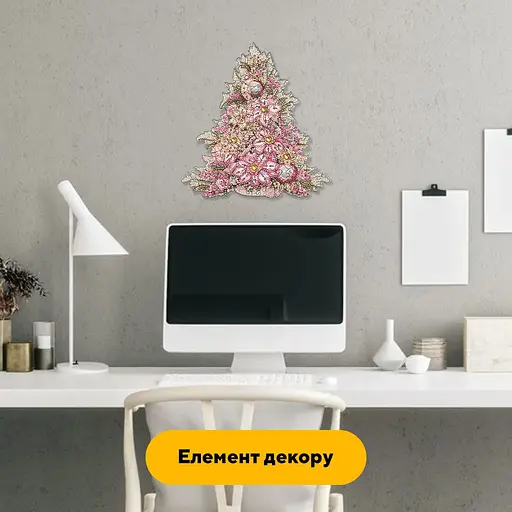 Пазл деревяний Ялинка Квіткова, А5, 35 елементів, Картонна коробка - фото 9