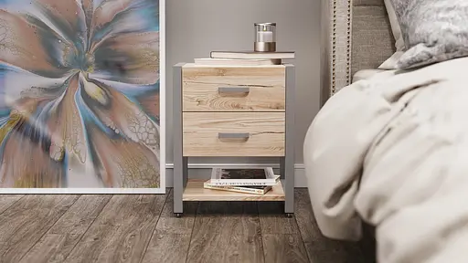 Тумба универсальная Ferrum-decor Вивьен 2/1 50x41x40 серый ДСП Дуб Сан-Марино 16мм (FRD-104182) - фото 6