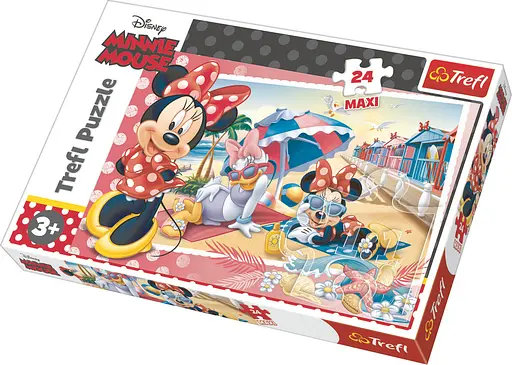 Набір Пазли - (24 елм. MАХІ) - "Канікули Міні" / Дісней "Міккі Маус" - фото 1