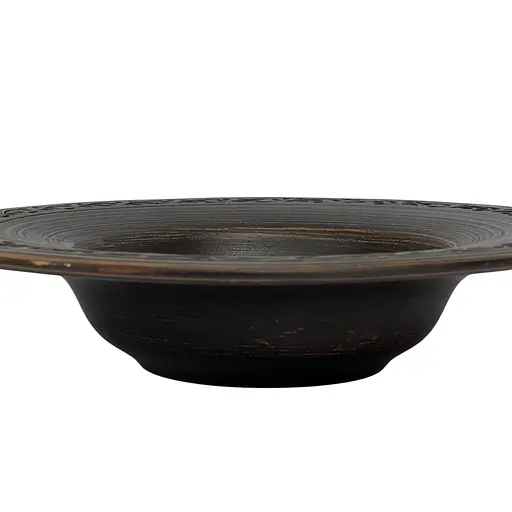 Тарілка для пасти Український глиняний посуд молочена кераміка 28 см - фото 2