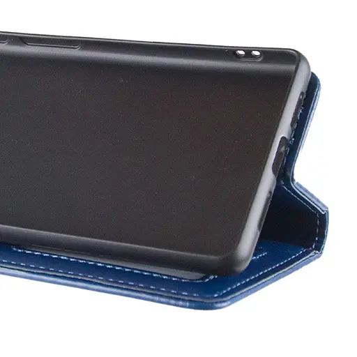 Кожаный чехол-книжка Getman Gallant PU для ZTE Blade A55 4G Синий - фото 3