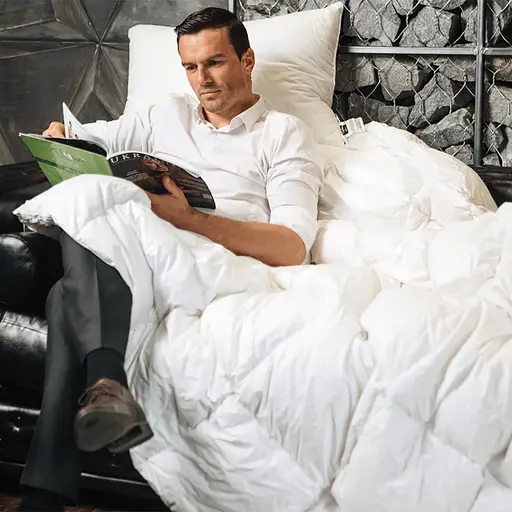 Ковдра пухова MirSon Luxury Exclusive 080, полуторна, 205x140, біла (2200000013774) - фото 12