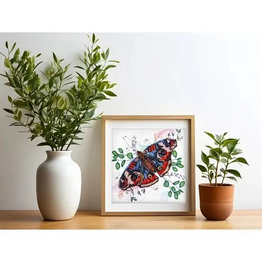 Набір-міді для вишивання бісером "Кольорова гармонія" AMB-103 на натуральному полотні - фото 5