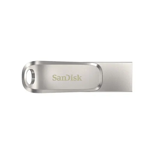 SanDisk Накопичувач 64GB USB 3.1 Type-A + Type-C Dual Drive Luxe Срібний - фото 2
