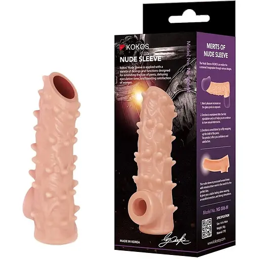 Насадка на член Kokos Nude Sleeve NS 006 M - фото 2