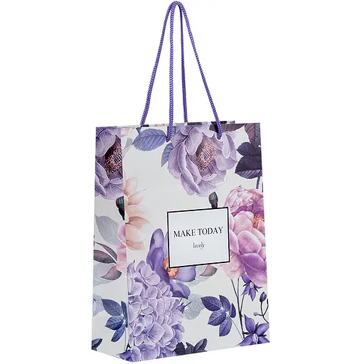 Пакет паперовий подарунковий Axent 18х24 см Violet Whispers (8501-34-A)