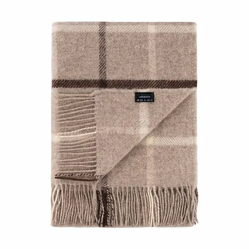 Плед Ardesto Leonardo Alpina 100% вовна бежевий 140 x 200 см (ART0702LM) - фото 5
