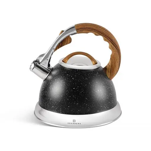 Чайник со свистком Edenberg EB-8852 с мраморным покрытием 3 л черный