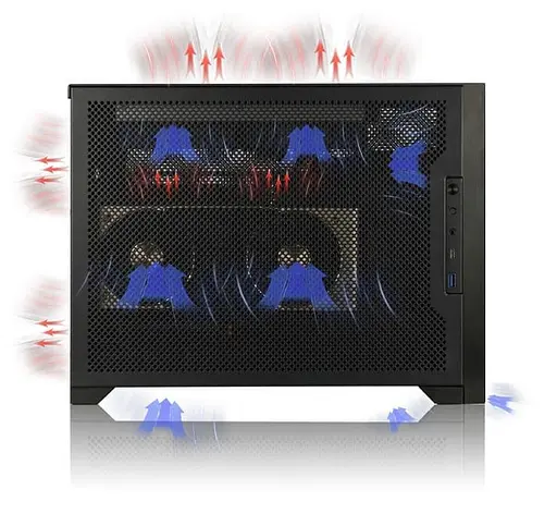 Корпус ALmordor Sharky 170I ITX White (ALS170IWH) без блока питания - фото 5