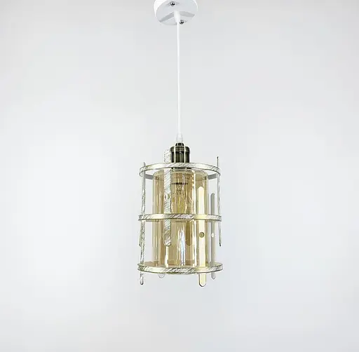 Світильник лофт із позолоченим корпусом Line.F Колір плафона Графітовий - фото 5