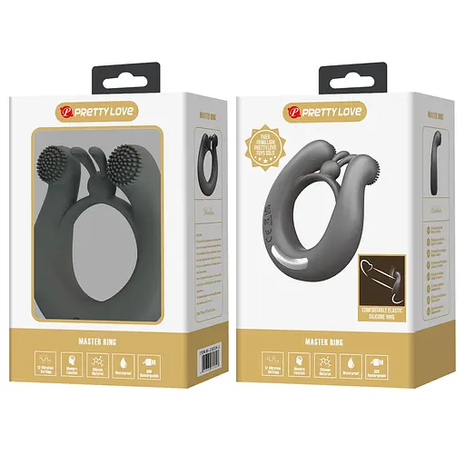 Віброкільце Pretty Love Dahlia 7.6 см (сірий) - фото 12