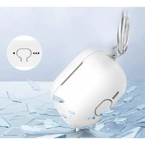 Чехол AhaStyle Colorful Silicone Case для AirPods 4 White [133818] - фото 4