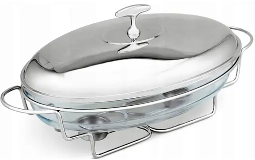 Мармит настольный подогреватель еды Edelhoff EH-8522 термостойкая стеклянная посуда с подогревом - фото 1