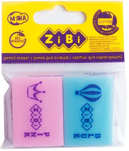 Ластик Криштал, 32x23x7.5 мм, по 2 шт. у упаковці, 4 шт.