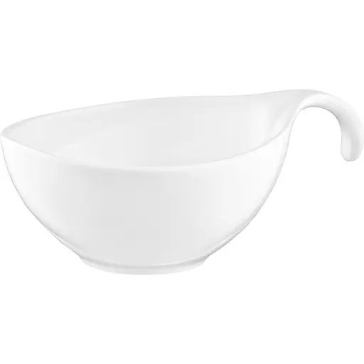 Салатник с ручкой Ardesto фарфор 360 мл белый (AR3745) - фото 3