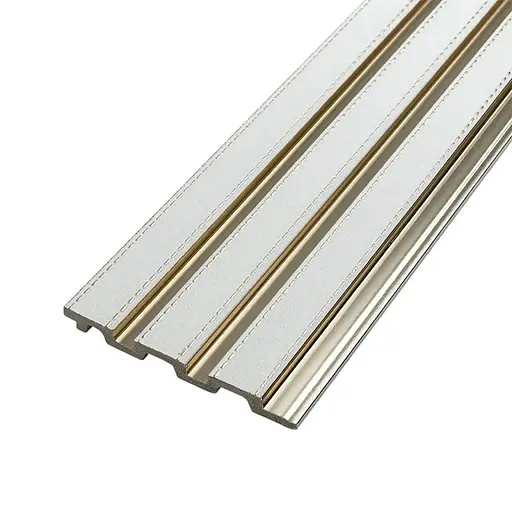 Рейка декоративна Wall Sticker SW-00002130 PS 2900х120х12 мм під білу шкіру із золотом - фото 3
