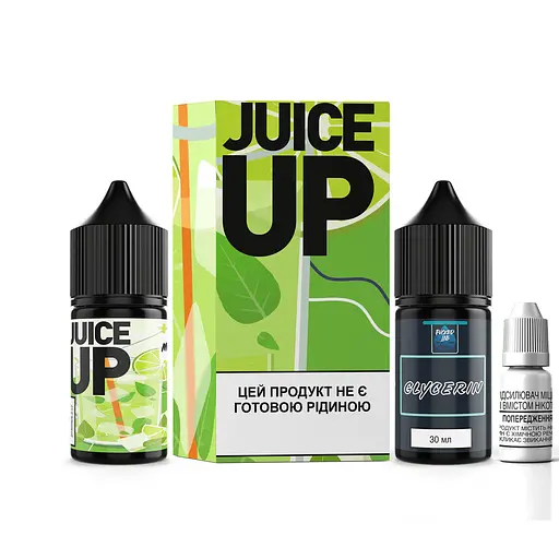 Набор компонентов для самозамеса солевой заправки заправки для вейпа Fucked Juice Up Salt 30 мл, 0-25 мг Mohito Мохито (15494)