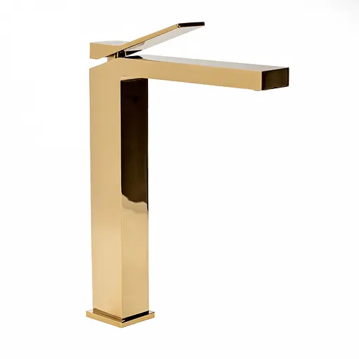 Смеситель для умывальника Rea Duet gold золотой высокий REA-B4415 Золотой - фото 3