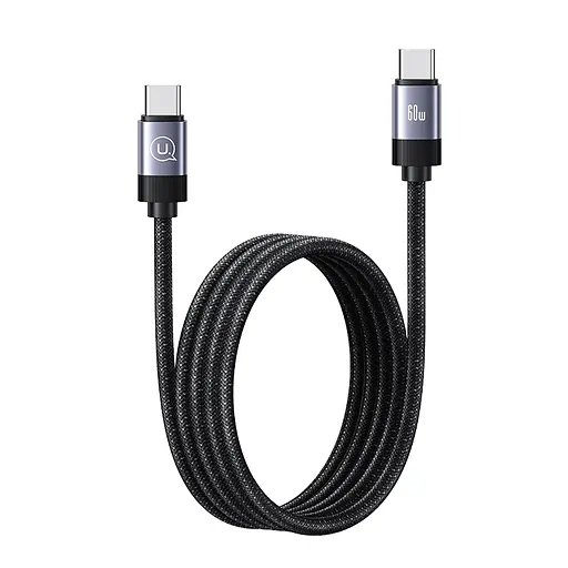 Кабель Usams US-SJ704 60W Magnetic Data Cable Type-C To Type-C-Rui Series 1m tarnish - фото 4