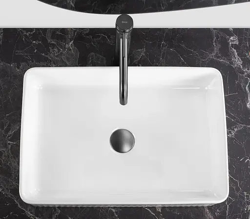 Умивальник Rea Fiorella white накладний REA-U6621, Білий - фото 4