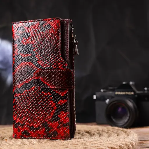 Женский кожаный кошелек Canpellini 10х18.7х2 см acs0025155 - фото 7