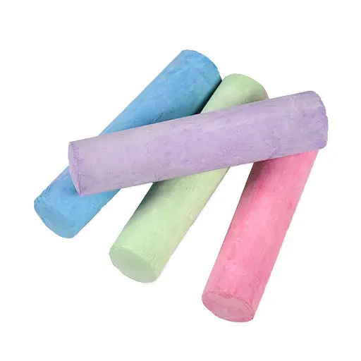 Мел для рисования на асфальте Strateg 50115ST 4 штуки, разноцветная - фото 2