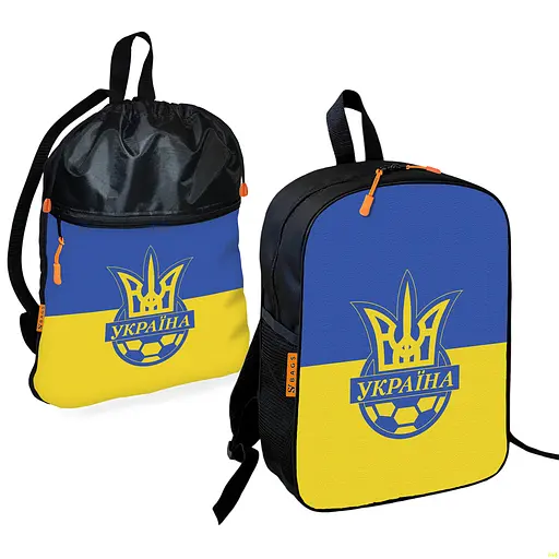 Шкільний рюкзак дитячий футбол + Сумка для взуття спортивної форми рюкзак-мішок хлопчикові (01865)