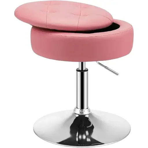 Кресло трансформер Costway Meri с местом хранения розовый