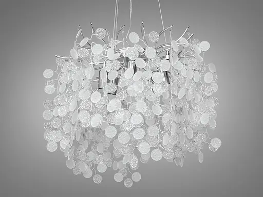 Вишукана новинка, кришталева люстра Гліцинія на 6 ламп, хром - фото 2
