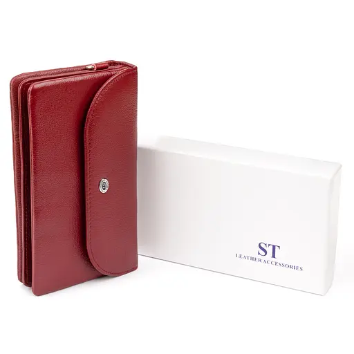 Жіночий шкіряний гаманець-клатч ST Leather 19х9.5х2.5 см acs0015829 - фото 7