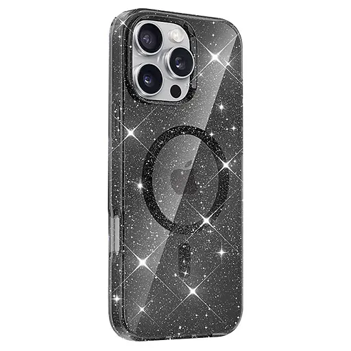 Чохол Epik TPU Eclipse Sparkle MagFit для Apple iPhone 16 Pro Max 6.9 Black - фото 2