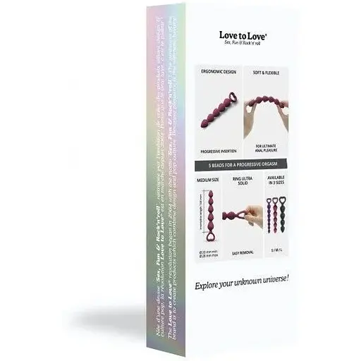 Анальная цепочка Love To Love Bing Bang M - Plum Star - фото 7