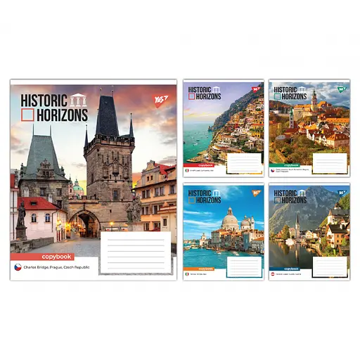 Тетради ученические 60 листов линия Yes Historic Horizons, 10 шт. в упаковке