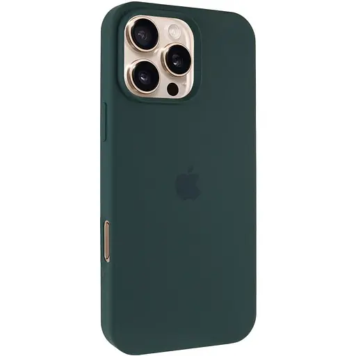 Чохол Epik Silicone Case Full Protective AA для Apple iPhone 16 Pro Max 6.9 Зелений/Forest green