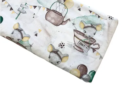 Хлопковая пеленка Moontime 100х80см "Мышата" - фото 1