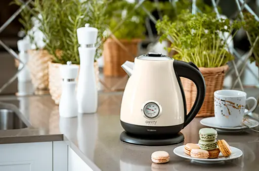 Чайник электрический 1.7л с градусником Camry CR 1344 creme - фото 9